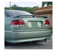 Tailgate Wing For Civic EK3 4DR 1996 1997 1998 1999 2000 Car Rear Trunk Spoiler Wing With LED Brake Light(Military green)