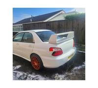 Tailgate Wing For Subaru For Impreza For WRX For STI 2002-2007 Sedan Rear Trunk Spoiler Wing W/LED Brake Light(WHITE)