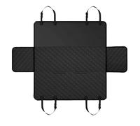 TailGurus Dog Car Back Seat Cover, Waterproof Hammock Style with Side Flaps, Black