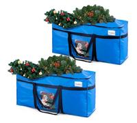 TAILI Extra Large Moving Bag for Moving,Storage Clothes Bedding Blankets Duvet Quilt Jumbo Storage Bags with Zips(BLUE 2PACK)