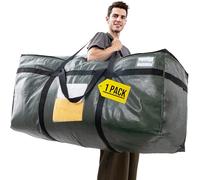 TAILI Extra Large Moving Bag for Moving,Storage Clothes Duvet Quilt Bedding Blankets Jumbo Storage Bags with Zips(GREEN 1PACK)