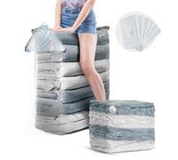 TAILI Extra Large Vacuum Storage Bags Cube, 6 Jumbo(80x100x38 CM), Clear