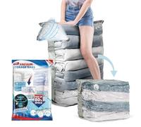 TAILI Extra Large Vacuum Storage Bags Cube 6 Jumbo Reusable Vacuum Pack Bags for Clothes Duvet Travel and Home Comforters Blankets Bedding Compression,Space Saver