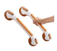 TAILI Suction Grab Rails for Bathroom 2 Pack, 43 CM Suction Handles for Shower, MAX Hold 110 KG Bath Safety Grab Rail for Elderly, Senior, Disabled, No Drilling Handle, Disability Aids - Woodgrain