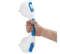 TAILI Suction Grab Rails for Bathroom, 31 CM Suction Handles for Shower, MAX Hold 110 KG Bath Safety Grab Rail for Elderly, Senior, Disabled, Strong Handle Bars, No Drilling, Disability Aids - Blue