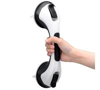 TAILI Suction Grab Rails for Bathroom, 31 CM Suction Handles for Shower, MAX Hold 110 KG Bath Safety Grab Rail for Elderly, Senior, Disabled, Strong Handle Bars, No Drilling, Disability Aids - Black