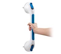 TAILI Suction Grab Rails for Bathroom, 43 CM Suction Handles for Shower, MAX Hold 110 KG Bath Safety Grab Rail for Elderly, Senior, Disabled, Strong Handle Bars, No Drilling, Disability Aids - Blue