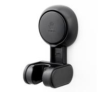 TAILI Suction Shower Head Holder, MAX Hold 3 KG, Replacement Shower Holder, Height & Large Angle Adjustable, Self Adhesive, No Drilling, Universal, Removable, Stick on Head Bracket, Black