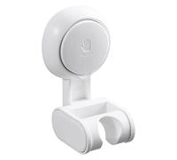 TAILI Suction Shower Head Holder Replacement, MAX Hold 3 KG, Universal Shower Head Bracket Wall Mounted, for Bathroom, Waterproof, Height & Large Angle Adjustable, Self Adhesive, Plastic in White