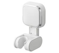 TAILI Suction Shower Head Holder Replacement, MAX Hold 3 KG, Universal Shower Head Bracket Wall Mounted, for Bathroom, Height & Large Angle Adjustable, Self Adhesive, Square Suction Cup, White