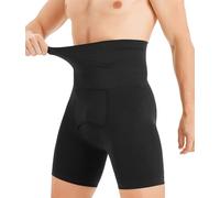 TAILONG Mens Shapewear Tummy Control Underwear Compression Shorts Slimming Body Shaper Leg Boxer Briefs, Black, XXL