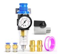 TAILONZ 1Pc 1/4" BSP Air Filter Regulator Kit AFR2000 0-1 MPA 5 Micron