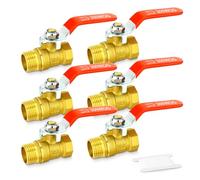 TAILONZ Brass Mini Ball Valve 1/2" Male x Female BSP (6Pcs)
