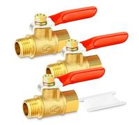 TAILONZ Brass Mini Ball Valve 1/4" Male x Female BSP (3Pcs)