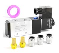 TAILONZ PNEUMATIC 1/2" BSP Solenoid Valve 4V410-15 110V Single Coil Pilot-Operated Electric 2 Position 5 Way Connection Type