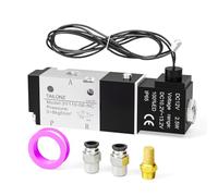 TAILONZ PNEUMATIC 1/8" BSP Solenoid Valve 3V110-06 DC12V Single Coil Pilot-Operated Electric 2 Position 3 Way Connection Type (Outlet Wire)