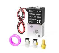 TAILONZ PNEUMATIC 1/8 inch BSP DC24V 3 Way 2 Position Normally Closed Solenoid Valve Solenoid air Valve 3V1-06