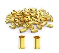 TAILONZ PNEUMATIC 100PCS Brass Compression Fitting, Brass Compression Insert Tube Support 10mm Tube OD 8mm ID