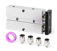 TAILONZ PNEUMATIC 10mm Bore 100mm Stroke Double-Rod Double-Acting Aluminum Pneumatic Air Cylinder TN10-100