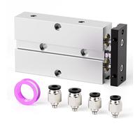 TAILONZ PNEUMATIC 16mm Bore 25mm Stroke Double-Rod Double-Acting Aluminum Pneumatic Air Cylinder TN16-25