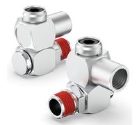 TAILONZ PNEUMATIC 2Pcs 1/4 Inch Air Tool Swivel Fitting 360 Degree Swivel Air Hose Connector Industrial Swivel Portable Air Tool Adapter