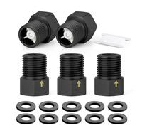 TAILONZ PNEUMATIC 2PCS Brass Black Backflow Prevention 1/2" Female to 1/2" Male Thread Non Return One Way Check Valves