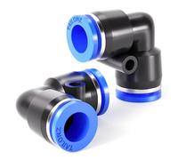 TAILONZ PNEUMATIC Elbow 12mm Tube OD Push to Connect Tube Fittings Push Lock PV12 (Pack of 10)
