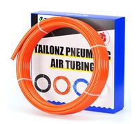 TAILONZ PNEUMATIC Orange 4mm OD 10 Meters PU Air Tubing Pipe Hose Pu Air Hose for Air Line Tubing or Fluid Transfer Tubing