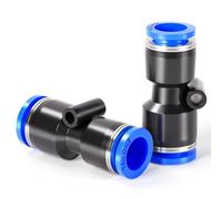 TAILONZ PNEUMATIC Straight 2 Ways 8mm-6mm Tube OD Push to Connect Tube Quick Fittings Push Lock PG8-6 (Pack of 10)