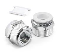 TAILONZ PNEUMATIC White Straight Male Thread 6mm OD x 1/2 BSP Push-in Fittings PC6-04 (Pack of 10)