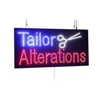 Tailor Alterations Sign, TOPKING Signage, LED Neon Open, Store, Window, Shop, Business, Display, Grand Opening Gift