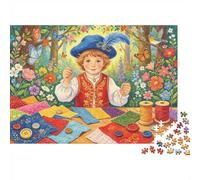 Tailor Boy Jigsaw Puzzles 1000 Piece Recyclable Material Pastel Forest Puzzle for Adults Great Gift Idea Fun Family Gaming Time Activity 52x38cm/1000pcs