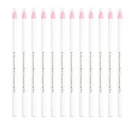 Tailor Mark Pencil Fabric Invisible Erasable Chalk Free Sewing Marker Tracing Pencil Marking Tools for Cloth Leather, Pack of 12