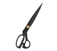 Tailor Scissors Professional Dressmaking Shears, 11 Inch Black Steel Sewing Scissors for Fabric Leather Craft, Heavy Duty Sharp Blade, Comfort Grip, Anti-, Adjustable Rivet, (HC-12 Size)