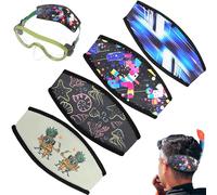 Tailoreadily 4 Pieces Diving Mask Slap Straps Cover, Neoprene Snorkel Mask Strap for Men and Women, Swimming Waterproof Dive Hair Protector, Water Sports Glasses Covers