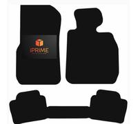 Tailored Car Floor Mats for BMW 3 Series 2012-2019 With1 Piece Rear Mat Front & Rear, All-Weather Car Mats, Lightweight, Anti-Slip, Custom Fit 3-Pieces Set (Black Trim, Heavy Duty Rubber)