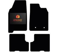 Tailored Car Floor Mats for DACIA Duster 2018-Onwards, With Passenger Seat Draw, All-Weather Car Mats, Easy To Clean, Anti-Slip, Custom Fit 4-Pieces Set (Black & Silver Trim, Velour Carpet)