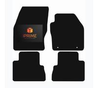 Tailored Car Floor Mats for FORD C Max 2011-2013 Oval Clip All-Weather Car Mats, Granulated Backing, Lightweight, Anti-Slip, Custom Fit 4-Pieces Set (Black Trim, 650- GSM CARPET)
