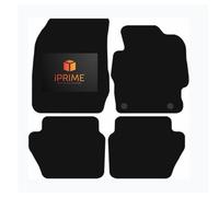 Tailored Car Floor Mats for FORD KA Plus 2014-2020 All-Weather Car Mats, Granulated Backing, Lightweight, Anti-Slip, Custom Fit 4-Pieces Set (Black Trim, Velour Carpet)