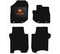 Tailored Car Floor Mats for HONDA Jazz 2011-2014 All-Weather Car Mats, Granulated Backing, Anti-Slip, Custom Fit 4-Pieces Set (Black & Blue Trim, 450- GSM CARPET)