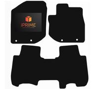 Tailored Car Floor Mats for HONDA Jazz 2011-2014 Taxi version Front & Rear, All-Weather Car Mats, Granulated Backing, Anti-Slip, Custom Fit 3-Pieces Set (Black Trim, 650- GSM CARPET)
