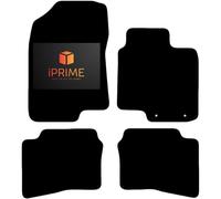 Tailored Car Floor Mats for Hyundai i20 2020-Onwards All-Weather Car Mats, Granulated Backing, Anti-Slip, Custom Fit 4-Pieces Set (Black & Silver Trim, 450- GSM CARPET)