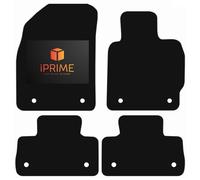 Tailored Car Floor Mats for MAZDA Cx7 2006-2012, 8 Clips All-Weather Car Mats, Easy To Clean, Anti-Slip, Custom Fit 4-Pieces Set (Black & Green Trim, Velour Carpet)