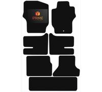 Tailored Car Floor Mats for MITSUBISHI Delica 1994-2007, All-Weather Car Mats, Easy To Clean, Anti-Slip, Custom Fit 7-Pieces Set (Orange Trim, 3MM- RUBBER)