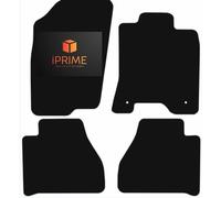Tailored Car Floor Mats for Nissan Navara 2016-On, NP300 Front & Rear, All-Weather Car Mats, Lightweight, Anti-Slip, Custom Fit 4-Pieces Set (Black Trim, 450- GSM CARPET)