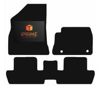 Tailored Car Floor Mats for PEUGEOT 3008 2009-2016 Front & Rear, All-Weather Car Mats, Lightweight, Anti-Slip, Custom Fit 3-Pieces Set (Black Trim, 3MM- RUBBER)