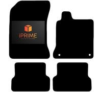 Tailored Car Floor Mats for RENAULT Laguna 2008-2015 Coupe Front & Rear, All-Weather Car Mats, Lightweight, Anti-Slip, Custom Fit 4-Pieces Set (Black Trim, 450- GSM CARPET)