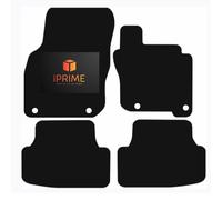 Tailored Car Floor Mats for VOLKSWAGEN GOLF MK8 2019-ON MILD HYBRID All-Weather Car Mats, Granulated Backing, Lightweight, Anti-Slip, Custom Fit 4-Pieces Set (Black Trim, Velour Carpet)