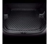 Tailored Car Leather Rear Boot Mats for Audi A4 2008-2014, Waterproof Anti-Scratch Non Slip Auto Trunk Protector Pad Interior Accessories,Black-plus