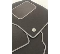 Tailored Car Mats Compatible with VW ID3 2020> Carpet Floor Mats with Anti-Slip Backing, Full Front & Rear Set (GREY TRIM)